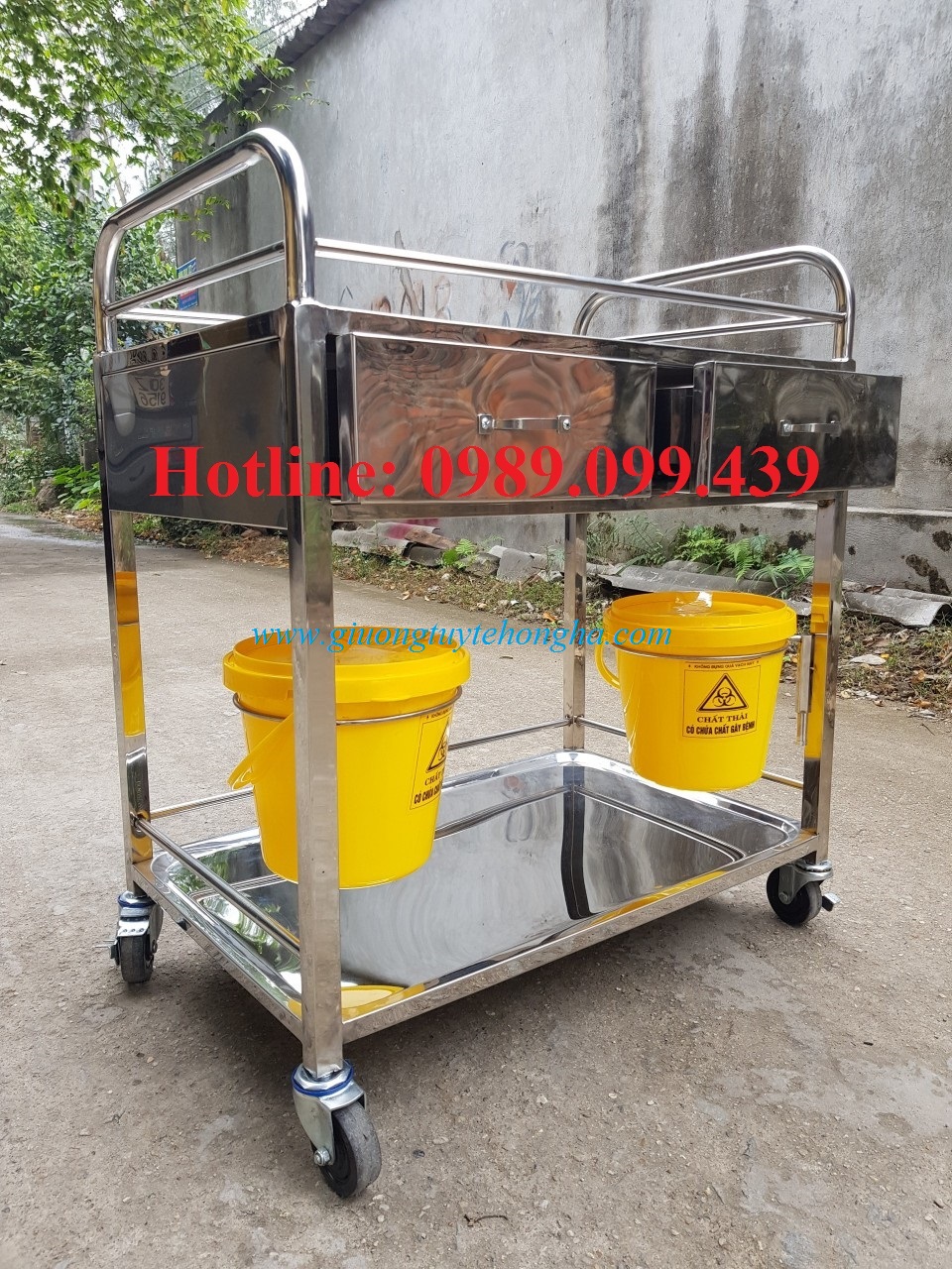 XE ĐẨY TIÊM 2 TẦNG CÓ NGĂN KÉO Model: 431