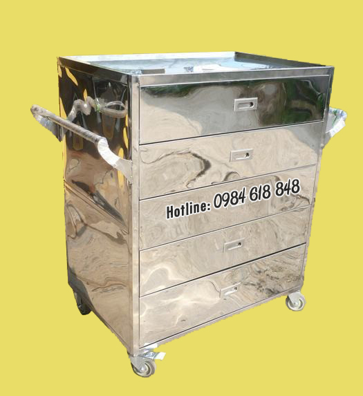 Xe đẩy đồ chuyên dụng inox-model:XI 407